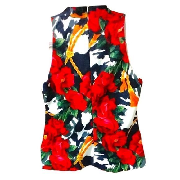 ALEXIA ADMOR Bright Floral Sleeveless Tank Top - Picture 7 of 13